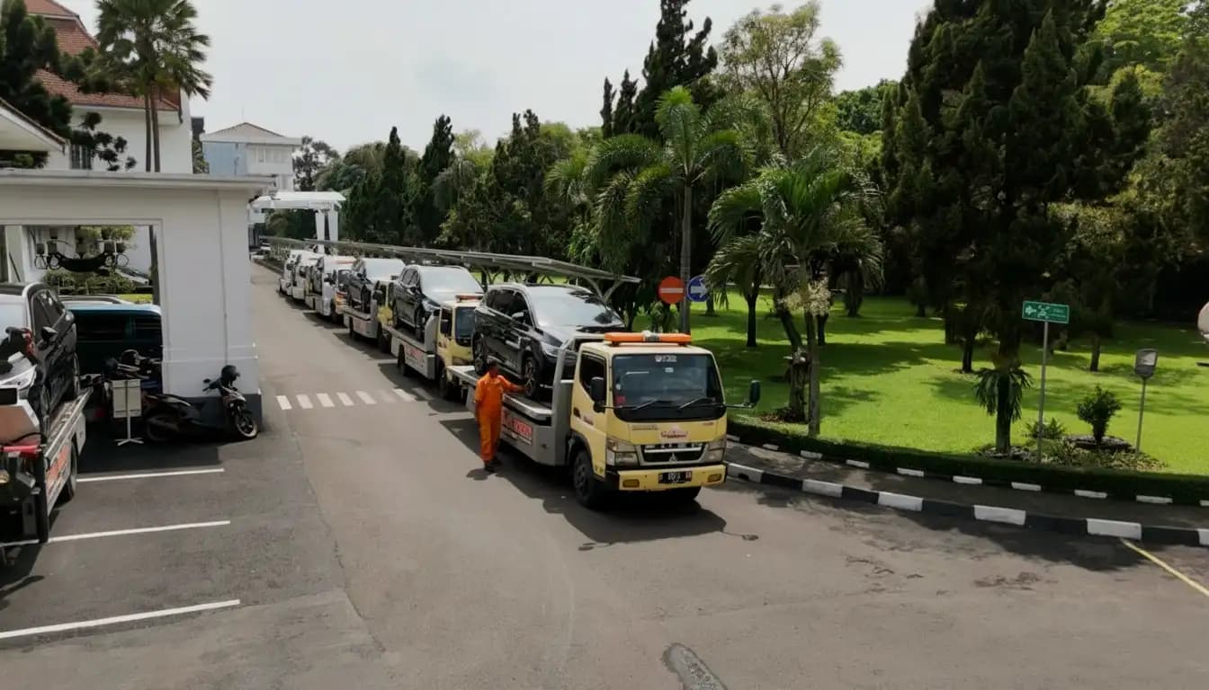 Pengiriman Mobil Klasik Pameran